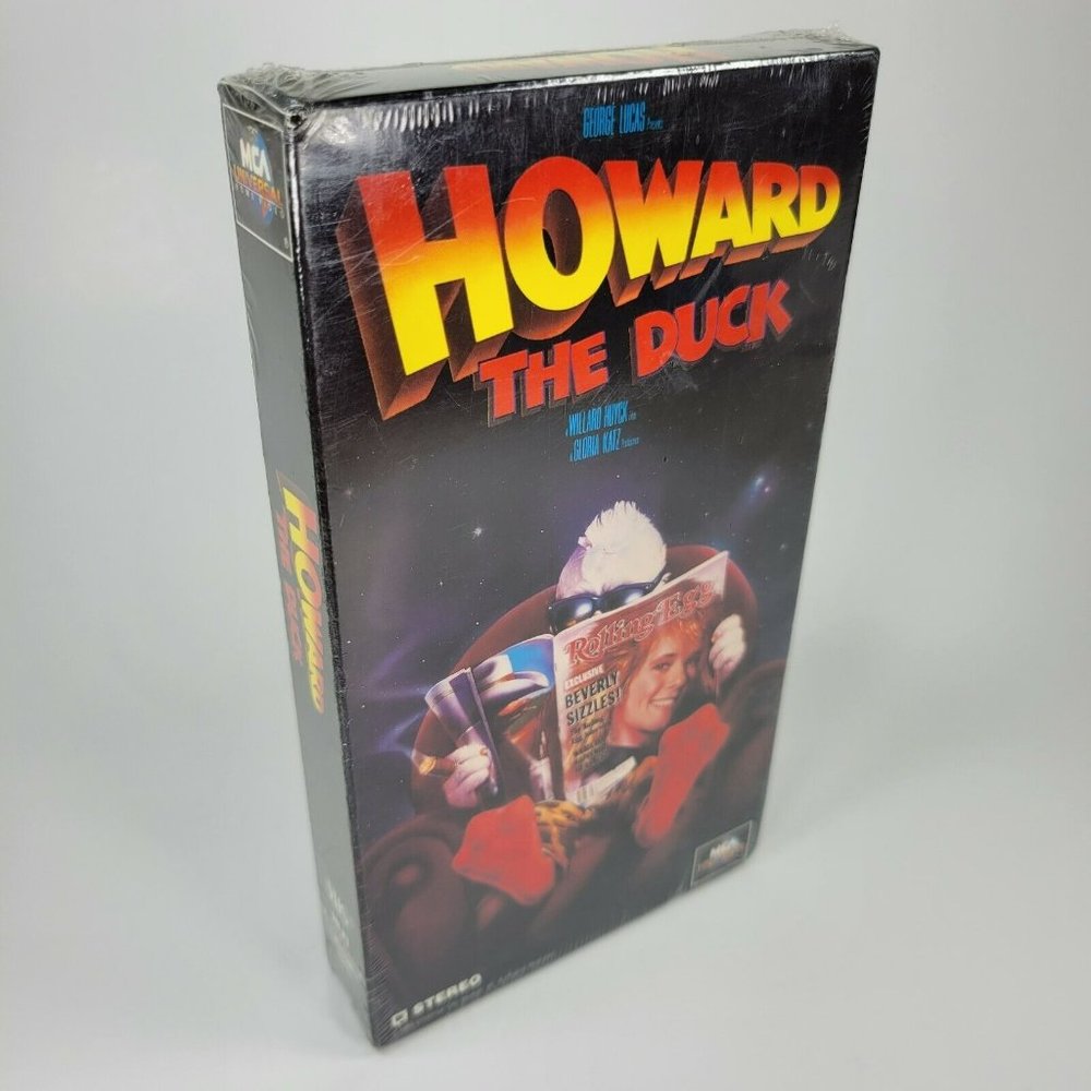 Howard the Duck (NEW SEALED VHS, 1993 Print) Blue Universal Film Reel Watermark
